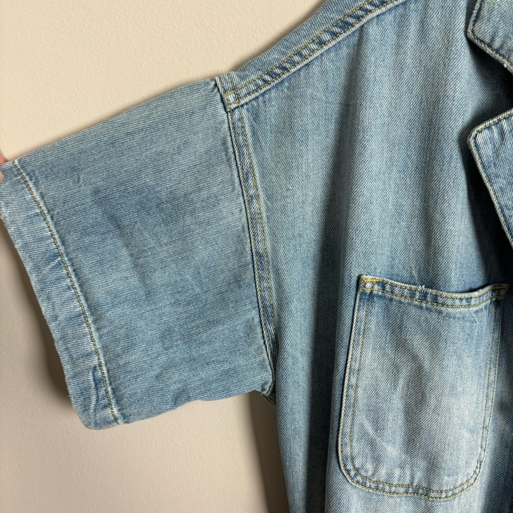 NWT R13 Mick Romper Toni Blue Medium Distressed Denim Blue Jean $745 SS - Picture 11 of 16